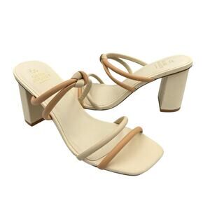 Elegant Cream and Tan Women's Sandals
